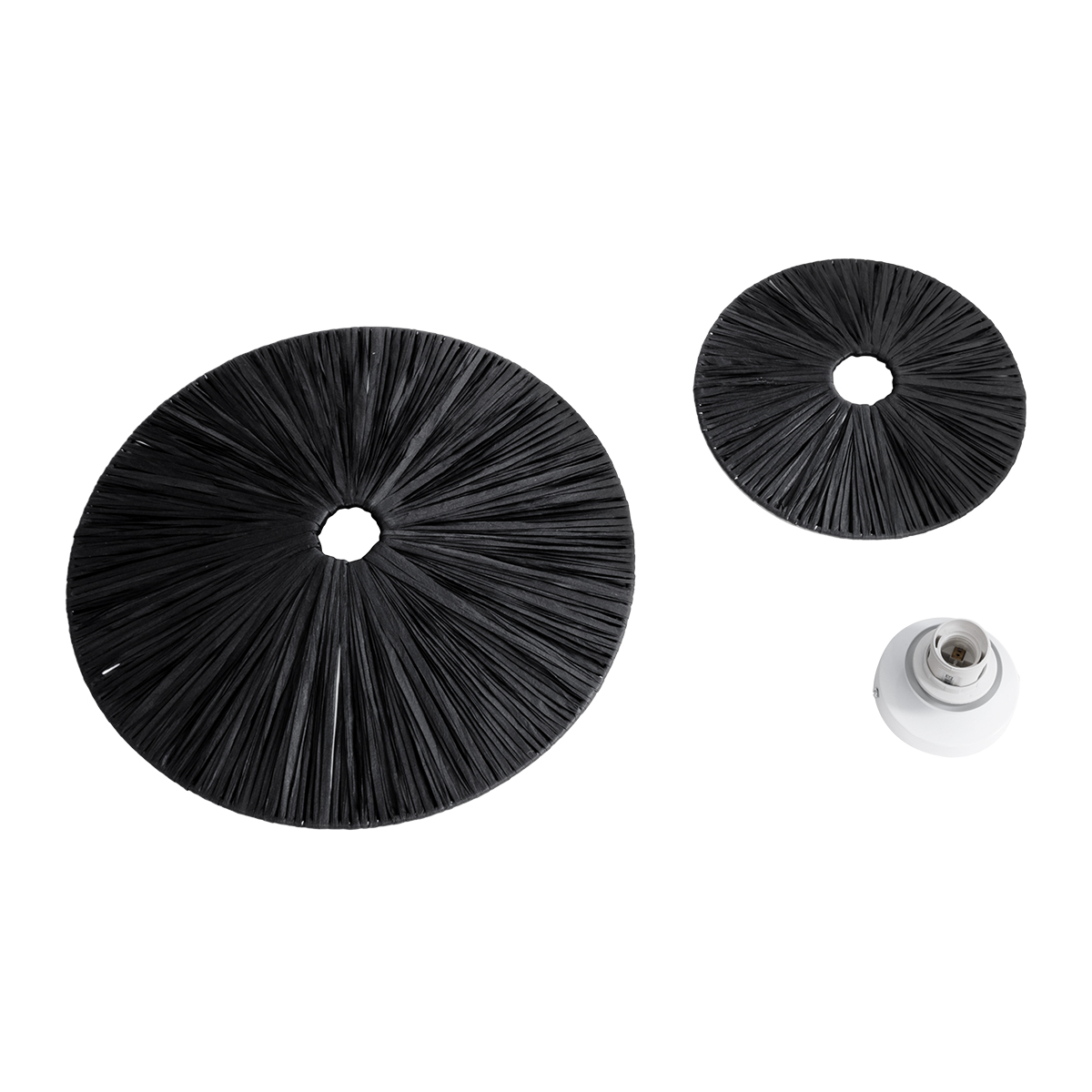 GloboStar® COLOMBO 02280 Boho Επιτοίχιο Φωτιστικό Απλίκα Μονόφωτο 1 x E27 IP20 Μαύρη Raffia - Μ40 x Π40 x Υ9cm 8 GloboStar® COLOMBO 02280 Boho Επιτοίχιο Φωτιστικό Απλίκα Μονόφωτο 1 x E27 IP20 Μαύρη Raffia - Μ40 x Π40 x Υ9cm - Image 6