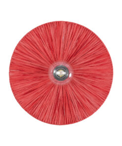 GloboStar® COLOMBO 02281 Boho Επιτοίχιο Φωτιστικό Απλίκα Μονόφωτο 1 x E27 IP20 Κόκκινη Raffia - Μ40 x Π40 x Υ9cm 11 02281 5