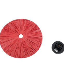 GloboStar® COLOMBO 02281 Boho Επιτοίχιο Φωτιστικό Απλίκα Μονόφωτο 1 x E27 IP20 Κόκκινη Raffia - Μ40 x Π40 x Υ9cm 13 02281 7