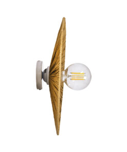 GloboStar® COLOMBO 02284 Boho Επιτοίχιο Φωτιστικό Απλίκα Μονόφωτο 1 x E27 IP20 Μπεζ Raffia - Μ40 x Π40 x Υ9cm 11 02284 3