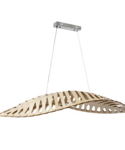 GLOBOSTAR® NANI 02285 Μοντέρνο Κρεμαστό Φωτιστικό Οροφής LED 36W 2880lm 120° AC 220-240V IP20 Φυσικό Λευκό 4500K - Lumileds SMD Chip - Μπεζ - Μ120 x Π48 x Υ18cm - 2 Χρόνια Εγγύηση 15 02285 4