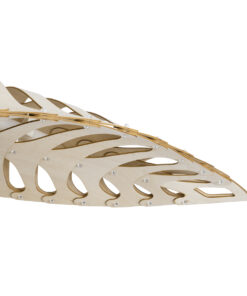 GLOBOSTAR® NANI 02285 Μοντέρνο Κρεμαστό Φωτιστικό Οροφής LED 36W 2880lm 120° AC 220-240V IP20 Φυσικό Λευκό 4500K - Lumileds SMD Chip - Μπεζ - Μ120 x Π48 x Υ18cm - 2 Χρόνια Εγγύηση 20 02285 9