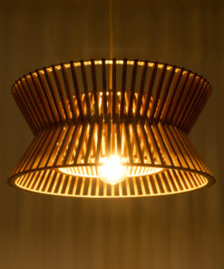 Alternative view of GLOBOSTAR® BIMINI 02287 Boho Κρεμαστό Φωτιστικό Οροφής με Ντουί 1 x E27 AC 220-240V IP20 - Καφέ - Μ45 x Π45 x Υ20cm