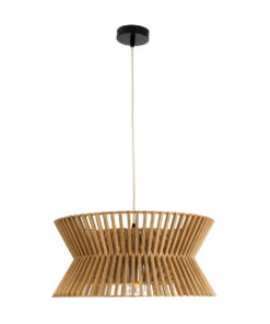 GLOBOSTAR® BIMINI 02287 Boho Κρεμαστό Φωτιστικό Οροφής με Ντουί 1 x E27 AC 220-240V IP20 - Καφέ - Μ45 x Π45 x Υ20cm 13 02287 4