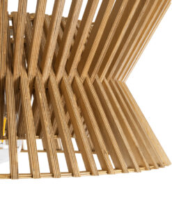 GLOBOSTAR® BIMINI 02287 Boho Κρεμαστό Φωτιστικό Οροφής με Ντουί 1 x E27 AC 220-240V IP20 - Καφέ - Μ45 x Π45 x Υ20cm 17 02287 8