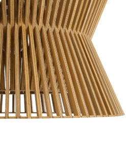 GLOBOSTAR® BIMINI 02288 Boho Κρεμαστό Φωτιστικό Οροφής με Ντουί 1 x E27 AC 220-240V IP20 - Καφέ - Μ60 x Π60 x Υ40cm 18 02288 8