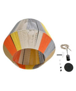 GLOBOSTAR® SALERNO 02289 Boho Κρεμαστό Φωτιστικό Οροφής με Ντουί 1 x E27 AC 220-240V IP20 - Πολύχρωμο - Μ50 x Π50 x Υ50cm 19 02289 10