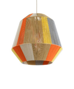 GloboStar® GLOBOSTAR® SALERNO 02289 Boho Κρεμαστό Φωτιστικό Οροφής με Ντουί 1 x E27 AC 220-240V IP20 - Πολύχρωμο - Μ50 x Π50 x Υ50cm