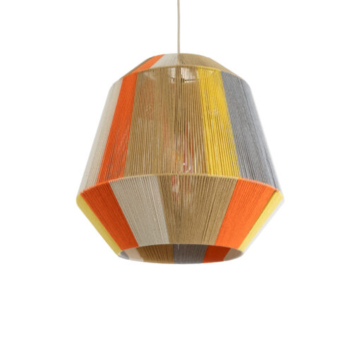 GloboStar® GLOBOSTAR® SALERNO 02289 Boho Κρεμαστό Φωτιστικό Οροφής με Ντουί 1 x E27 AC 220-240V IP20 - Πολύχρωμο - Μ50 x Π50 x Υ50cm