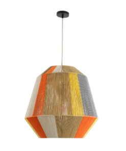 GLOBOSTAR® SALERNO 02289 Boho Κρεμαστό Φωτιστικό Οροφής με Ντουί 1 x E27 AC 220-240V IP20 - Πολύχρωμο - Μ50 x Π50 x Υ50cm 13 02289 4