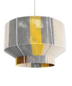 GloboStar® GLOBOSTAR® SALERNO 02290 Boho Κρεμαστό Φωτιστικό Οροφής με Ντουί 1 x E27 AC 220-240V IP20 - Πολύχρωμο - Μ50 x Π50 x Υ35cm