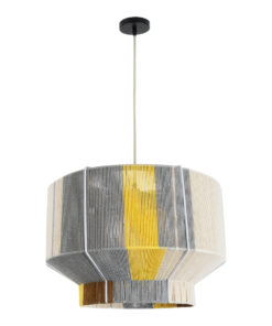 GLOBOSTAR® SALERNO 02290 Boho Κρεμαστό Φωτιστικό Οροφής με Ντουί 1 x E27 AC 220-240V IP20 - Πολύχρωμο - Μ50 x Π50 x Υ35cm 13 02290 4