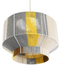 GLOBOSTAR® SALERNO 02290 Boho Κρεμαστό Φωτιστικό Οροφής με Ντουί 1 x E27 AC 220-240V IP20 - Πολύχρωμο - Μ50 x Π50 x Υ35cm 15 02290 6