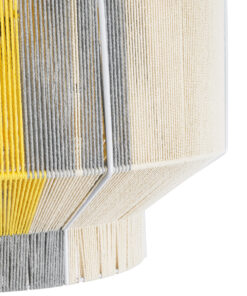 GLOBOSTAR® SALERNO 02290 Boho Κρεμαστό Φωτιστικό Οροφής με Ντουί 1 x E27 AC 220-240V IP20 - Πολύχρωμο - Μ50 x Π50 x Υ35cm 17 02290 8