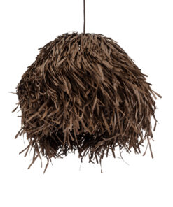 GLOBOSTAR® GUADELOUPE 02293 Boho Κρεμαστό Φωτιστικό Οροφής με Ντουί 1 x E27 AC 220-240V IP20 - Καφέ - Μ50 x Π50 x Υ40cm 15 02293 6