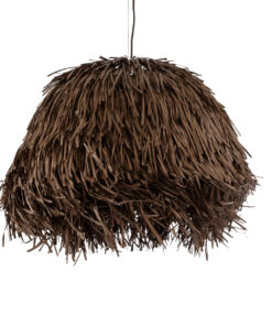 GloboStar® GLOBOSTAR® GUADELOUPE 02294 Boho Κρεμαστό Φωτιστικό Οροφής με Ντουί 1 x E27 AC 220-240V IP20 - Καφέ - Μ80 x Π80 x Υ60cm