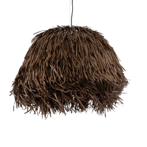GloboStar® GLOBOSTAR® GUADELOUPE 02294 Boho Κρεμαστό Φωτιστικό Οροφής με Ντουί 1 x E27 AC 220-240V IP20 - Καφέ - Μ80 x Π80 x Υ60cm