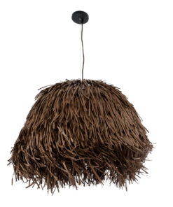 GLOBOSTAR® GUADELOUPE 02294 Boho Κρεμαστό Φωτιστικό Οροφής με Ντουί 1 x E27 AC 220-240V IP20 - Καφέ - Μ80 x Π80 x Υ60cm 14 02294 4