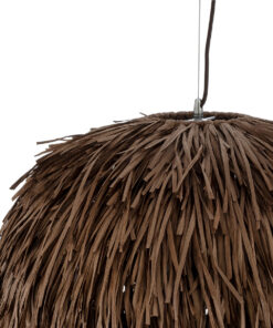 GLOBOSTAR® GUADELOUPE 02294 Boho Κρεμαστό Φωτιστικό Οροφής με Ντουί 1 x E27 AC 220-240V IP20 - Καφέ - Μ80 x Π80 x Υ60cm 19 02294 9