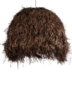 GloboStar® GLOBOSTAR® GUADELOUPE 02295 Boho Κρεμαστό Φωτιστικό Οροφής με Ντουί 1 x E27 AC 220-240V IP20 - Καφέ - Μ120 x Π120 x Υ100cm