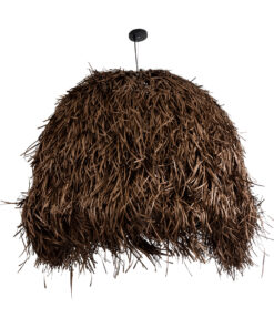 GLOBOSTAR® GUADELOUPE 02295 Boho Κρεμαστό Φωτιστικό Οροφής με Ντουί 1 x E27 AC 220-240V IP20 - Καφέ - Μ120 x Π120 x Υ100cm 13 02295 4