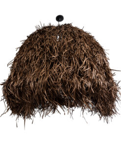 GLOBOSTAR® GUADELOUPE 02295 Boho Κρεμαστό Φωτιστικό Οροφής με Ντουί 1 x E27 AC 220-240V IP20 - Καφέ - Μ120 x Π120 x Υ100cm 15 02295 6