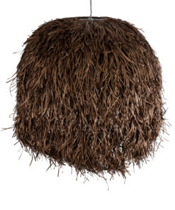 GLOBOSTAR® GUADELOUPE 02295 Boho Κρεμαστό Φωτιστικό Οροφής με Ντουί 1 x E27 AC 220-240V IP20 - Καφέ - Μ120 x Π120 x Υ100cm 16 02295 7