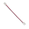 GloboStar® GLOBOSTAR® STRIPART 70731 Ενωτικός Ταχυσύνδεσμος με 15cm Καλώδιο Τροφοδοσίας για Μονόχρωμη Ταινία LED 2Pin 8mm σε Μονόχρωμη Ταινία LED 2Pin 8mm IP20 - Μ16 x Π1.2 x Υ0.3cm