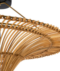 GLOBOSTAR® PALERMO 02308 Boho Φωτιστικό Οροφής με Ντουί 1 x E27 AC 220-240V IP20 - Καφέ - Μ60 x Π60 x Υ36cm 14 02308 5