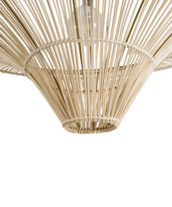 GLOBOSTAR® PALERMO 02309 Boho Φωτιστικό Οροφής με Ντουί 1 x E27 AC 220-240V IP20 - Μπεζ - Μ150 x Π150 x Υ78cm 14 02309 6