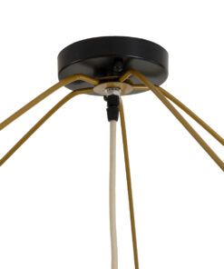 GLOBOSTAR® PALERMO 02309 Boho Φωτιστικό Οροφής με Ντουί 1 x E27 AC 220-240V IP20 - Μπεζ - Μ150 x Π150 x Υ78cm 16 02309 8