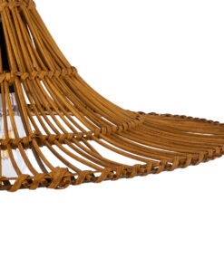 GLOBOSTAR® PALERMO 02310 Boho Κρεμαστό Φωτιστικό Οροφής με Ντουί 1 x E27 AC 220-240V IP20 - Καφέ - Μ60 x Π60 x Υ18cm 18 02310 7