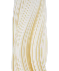 GloboStar® CERULEAN 02312 Μοντέρνο Επιδαπέδιο Φωτιστικό Μονόφωτο 1 x E27 IP20 Μπεζ & Λευκό Πολυβινυλοχλωρίδιο με Χάλκινο Μέταλλο - Μ30 x Π30 x Υ155cm 14 02312 7