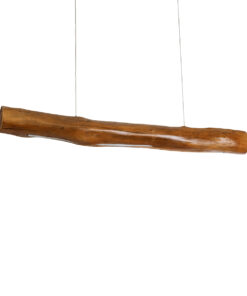 GloboStar® GLOBOSTAR® KATRINA 02320 Μοντέρνο Κρεμαστό Φωτιστικό Οροφής LED 24W 1920lm 120° AC 220-240V IP20 Φυσικό Λευκό 4500K - Lumileds SMD Chip - Καφέ - Μ10 x Π10 x Υ100cm - 2 Χρόνια Εγγύηση