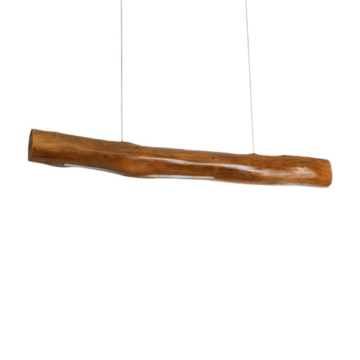 GloboStar® GLOBOSTAR® KATRINA 02320 Μοντέρνο Κρεμαστό Φωτιστικό Οροφής LED 24W 1920lm 120° AC 220-240V IP20 Φυσικό Λευκό 4500K - Lumileds SMD Chip - Καφέ - Μ10 x Π10 x Υ100cm - 2 Χρόνια Εγγύηση