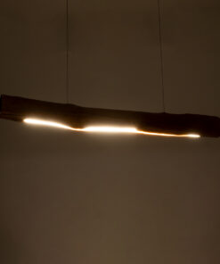 GLOBOSTAR® KATRINA 02320 Μοντέρνο Κρεμαστό Φωτιστικό Οροφής LED 24W 1920lm 120° AC 220-240V IP20 Φυσικό Λευκό 4500K - Lumileds SMD Chip - Καφέ - Μ10 x Π10 x Υ100cm - 2 Χρόνια Εγγύηση 14 02320 3