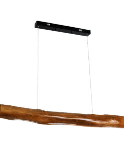 GLOBOSTAR® KATRINA 02320 Μοντέρνο Κρεμαστό Φωτιστικό Οροφής LED 24W 1920lm 120° AC 220-240V IP20 Φυσικό Λευκό 4500K - Lumileds SMD Chip - Καφέ - Μ10 x Π10 x Υ100cm - 2 Χρόνια Εγγύηση 15 02320 4