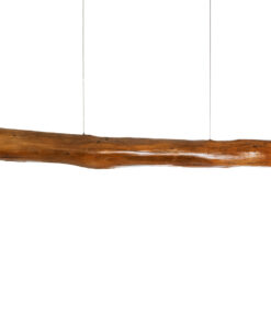 GLOBOSTAR® KATRINA 02320 Μοντέρνο Κρεμαστό Φωτιστικό Οροφής LED 24W 1920lm 120° AC 220-240V IP20 Φυσικό Λευκό 4500K - Lumileds SMD Chip - Καφέ - Μ10 x Π10 x Υ100cm - 2 Χρόνια Εγγύηση 17 02320 6