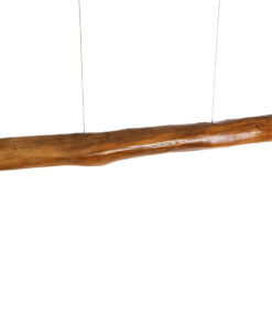 GLOBOSTAR® KATRINA 02320 Μοντέρνο Κρεμαστό Φωτιστικό Οροφής LED 24W 1920lm 120° AC 220-240V IP20 Φυσικό Λευκό 4500K - Lumileds SMD Chip - Καφέ - Μ10 x Π10 x Υ100cm - 2 Χρόνια Εγγύηση 20 02320 9