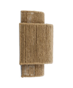 GloboStar® MABANA 02322 Boho Επιτοίχιο Φωτιστικό Απλίκα Μονόφωτο 1 x E27 IP20 Μπεζ Σχοινί - Μ23 x Π11 x Υ25cm 10 02322 3