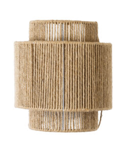 GloboStar® MABANA 02322 Boho Επιτοίχιο Φωτιστικό Απλίκα Μονόφωτο 1 x E27 IP20 Μπεζ Σχοινί - Μ23 x Π11 x Υ25cm 11 02322 4