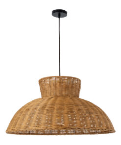 GLOBOSTAR® MALABO 02328 Boho Κρεμαστό Φωτιστικό Οροφής με Ντουί 1 x E27 AC 220-240V IP20 - Καφέ - Μ60 x Π60 x Υ31cm 15 02328 3