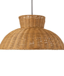 GLOBOSTAR® MALABO 02328 Boho Κρεμαστό Φωτιστικό Οροφής με Ντουί 1 x E27 AC 220-240V IP20 - Καφέ - Μ60 x Π60 x Υ31cm 16 02328 4