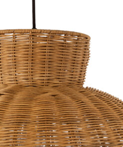 GLOBOSTAR® MALABO 02328 Boho Κρεμαστό Φωτιστικό Οροφής με Ντουί 1 x E27 AC 220-240V IP20 - Καφέ - Μ60 x Π60 x Υ31cm 19 02328 7