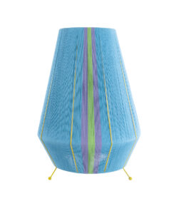 GloboStar® SALERNO 02333 Boho Επιδαπέδιο Φωτιστικό Μονόφωτο 1 x E27 IP20 Πολύχρωμο Βαμβακερό Νήμα - Μ50 x Π50 x Υ70cm 11 02333 4