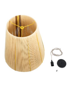 GLOBOSTAR® SALERNO 02334 Boho Κρεμαστό Φωτιστικό Οροφής με Ντουί 1 x E27 AC 220-240V IP20 - Μπεζ & Καφέ - Μ50 x Π50 x Υ60cm 19 02334 9