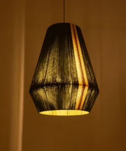 Alternative view of GLOBOSTAR® SALERNO 02335 Boho Κρεμαστό Φωτιστικό Οροφής με Ντουί 1 x E27 AC 220-240V IP20 - Λαδί, Μπεζ & Καφέ - Μ50 x Π50 x Υ60cm