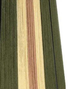 GLOBOSTAR® SALERNO 02335 Boho Κρεμαστό Φωτιστικό Οροφής με Ντουί 1 x E27 AC 220-240V IP20 - Λαδί, Μπεζ & Καφέ - Μ50 x Π50 x Υ60cm 16 02335 7