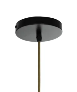 GLOBOSTAR® SALERNO 02335 Boho Κρεμαστό Φωτιστικό Οροφής με Ντουί 1 x E27 AC 220-240V IP20 - Λαδί, Μπεζ & Καφέ - Μ50 x Π50 x Υ60cm 17 02335 8