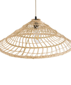 GLOBOSTAR® KAIA 02346 Boho Κρεμαστό Φωτιστικό Οροφής με Ντουί 1 x E27 AC 220-240V IP20 - Μπεζ - Μ60 x Π60 x Υ20cm 17 02346 7